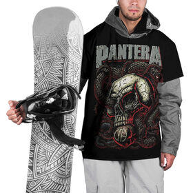 Накидка на куртку 3D с принтом Pantera в Екатеринбурге, 100% полиэстер |  | cowboys from hell | heavy metal | metal | pantera | глэм метал | грув метал | группы | метал | музыка | пантера | рок | хєви метал