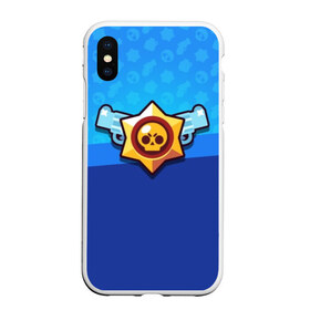 Чехол для iPhone XS Max матовый с принтом BRAWL STARS в Екатеринбурге, Силикон | Область печати: задняя сторона чехла, без боковых панелей | brawl | bull | colt | crow | el primo | game | games | leon | moba | online | penny | poco | shelly | spike | star | stars | wanted | брав | бравл | браво | звезда | звезды | игра | игры | лого | моба | онлайн | старс