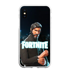 Чехол для iPhone XS Max матовый с принтом Fortnite The Reaper в Екатеринбурге, Силикон | Область печати: задняя сторона чехла, без боковых панелей | Тематика изображения на принте: 2019 | armor | armour | cybersport | esport | fortnite | game | john wick | llama | logo | броня | джон уик | игра | киберспорт | лама | симулятор строительства | строительство | фортнайт | черный