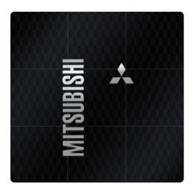 Магнитный плакат 3Х3 с принтом Mitsubishi в Екатеринбурге, Полимерный материал с магнитным слоем | 9 деталей размером 9*9 см | mitsubishi | авто | автомобиль | лого | логотип | митсубиси | митсубиши | текстура