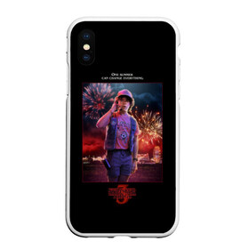 Чехол для iPhone XS Max матовый с принтом Dustin Stranger Things 3 в Екатеринбурге, Силикон | Область печати: задняя сторона чехла, без боковых панелей | Тематика изображения на принте: 11 | 3 | dustin | eleven | lucas | mike | netflix | stranger | things | дастин | дела | крайне | лукас | майк | нетфликс | новый | оди | одиннадцать | очень | сезон | события | странные