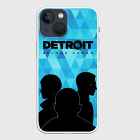 Чехол для iPhone 13 mini с принтом Detroit: Become Human. в Екатеринбурге,  |  | become human | connor | dbh | dbhpk19 | detroit | detroit city | абстракция | анимация | геометрия | детройт | игра | коннор | надпись | силуэт | стать человеком | текстура | треугольник | треугольники