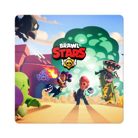 Магнит виниловый Квадрат с принтом BRAWL STARS в Екатеринбурге, полимерный материал с магнитным слоем | размер 9*9 см, закругленные углы | brawl | bull | colt | crow | el primo | game | games | leon | moba | online | penny | poco | shelly | spike | star | stars | wanted | брав | бравл | браво | звезда | звезды | игра | игры | лого | моба | онлайн | старс