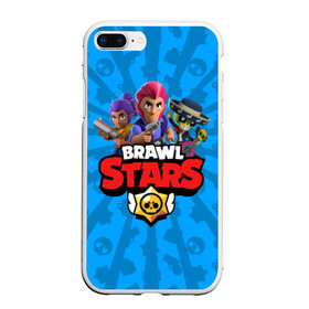 Чехол для iPhone 7Plus/8 Plus матовый с принтом BRAWL STARS в Екатеринбурге, Силикон | Область печати: задняя сторона чехла, без боковых панелей | android | brawl stars | bull | colt | games | mobile game | stars | берли | бо | брок | ворон | джесси | динамайк | дэррил | игры | кольт | леон | мобильные игры | мортис | нита | пайпер | пенни | поко | пэм | рикошет | спайк | тара | фрэн