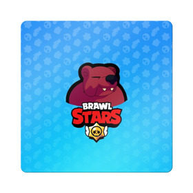 Магнит виниловый Квадрат с принтом Bear - BRAWL STARS в Екатеринбурге, полимерный материал с магнитным слоем | размер 9*9 см, закругленные углы | Тематика изображения на принте: bear | brawl | bull | colt | crow | el primo | game | games | leon | moba | online | penny | poco | shelly | spike | star | stars | wanted | брав | бравл | браво | звезда | звезды | игра | игры | моба | онлайн | старс