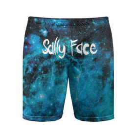 Мужские шорты 3D спортивные с принтом Sally Space в Екатеринбурге,  |  | sally face | маска | сали | салли | салли кромсалли | фейс | фишер