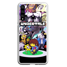 Чехол для Honor 20 с принтом UNDERTALE в Екатеринбурге, Силикон | Область печати: задняя сторона чехла, без боковых панелей | annoying | asriel | chara | dog | frisk | game | games | papyrus | sans | tale | under | undertale | азриэль | андертейл | игра | игры | надоедливая | надоедливые | папирус | санс | собака | собаки | фриск | чара