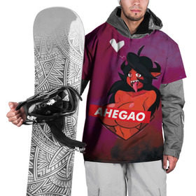 Накидка на куртку 3D с принтом Demon Ahegao в Екатеринбурге, 100% полиэстер |  | Тематика изображения на принте: ahegao | anime | kawaii | manga | аниме | ахегао | кавай | манга