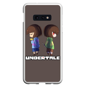 Чехол для Samsung S10E с принтом Undertale в Екатеринбурге, Силикон | Область печати: задняя сторона чехла, без боковых панелей | animation | chara | comic | dub | flowey | frisk | megalovania | papyrus | sans | undertale comic dub | андертейл | папирус | подземная | санс | сказка