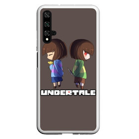 Чехол для Honor 20 с принтом Undertale в Екатеринбурге, Силикон | Область печати: задняя сторона чехла, без боковых панелей | animation | chara | comic | dub | flowey | frisk | megalovania | papyrus | sans | undertale comic dub | андертейл | папирус | подземная | санс | сказка