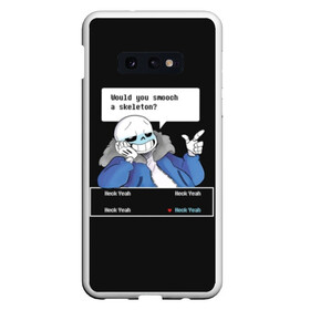 Чехол для Samsung S10E с принтом Undertale в Екатеринбурге, Силикон | Область печати: задняя сторона чехла, без боковых панелей | animation | chara | comic | dub | flowey | frisk | megalovania | papyrus | sans | undertale comic dub | андертейл | папирус | подземная | санс | сказка