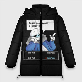 Женская зимняя куртка 3D с принтом Undertale в Екатеринбурге, верх — 100% полиэстер; подкладка — 100% полиэстер; утеплитель — 100% полиэстер | длина ниже бедра, силуэт Оверсайз. Есть воротник-стойка, отстегивающийся капюшон и ветрозащитная планка. 

Боковые карманы с листочкой на кнопках и внутренний карман на молнии | animation | chara | comic | dub | flowey | frisk | megalovania | papyrus | sans | undertale comic dub | андертейл | папирус | подземная | санс | сказка