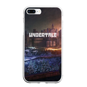 Чехол для iPhone 7Plus/8 Plus матовый с принтом UNDERTALE в Екатеринбурге, Силикон | Область печати: задняя сторона чехла, без боковых панелей | game | undertale | азриэль дримурр | альфис | андайн | андертейл | асгор дримурр | добро | дьявол | зло | игра | игры | кости | меттатон | папирус | санс | стрела | ториэль | трезубец | фриск | чара | черный