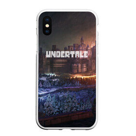 Чехол для iPhone XS Max матовый с принтом UNDERTALE в Екатеринбурге, Силикон | Область печати: задняя сторона чехла, без боковых панелей | game | undertale | азриэль дримурр | альфис | андайн | андертейл | асгор дримурр | добро | дьявол | зло | игра | игры | кости | меттатон | папирус | санс | стрела | ториэль | трезубец | фриск | чара | черный