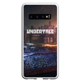 Чехол для Samsung Galaxy S10 с принтом UNDERTALE в Екатеринбурге, Силикон | Область печати: задняя сторона чехла, без боковых панелей | game | undertale | азриэль дримурр | альфис | андайн | андертейл | асгор дримурр | добро | дьявол | зло | игра | игры | кости | меттатон | папирус | санс | стрела | ториэль | трезубец | фриск | чара | черный