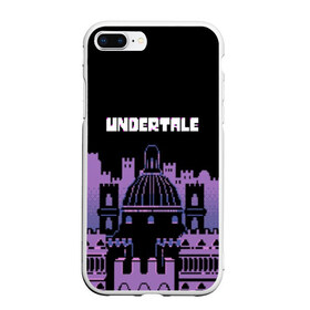 Чехол для iPhone 7Plus/8 Plus матовый с принтом UNDERTALE в Екатеринбурге, Силикон | Область печати: задняя сторона чехла, без боковых панелей | game | undertale | азриэль дримурр | альфис | андайн | андертейл | асгор дримурр | добро | дьявол | зло | игра | игры | кости | меттатон | папирус | санс | стрела | ториэль | трезубец | фриск | чара | черный