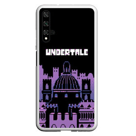 Чехол для Honor 20 с принтом UNDERTALE в Екатеринбурге, Силикон | Область печати: задняя сторона чехла, без боковых панелей | Тематика изображения на принте: game | undertale | азриэль дримурр | альфис | андайн | андертейл | асгор дримурр | добро | дьявол | зло | игра | игры | кости | меттатон | папирус | санс | стрела | ториэль | трезубец | фриск | чара | черный