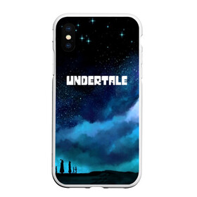 Чехол для iPhone XS Max матовый с принтом Undertale в Екатеринбурге, Силикон | Область печати: задняя сторона чехла, без боковых панелей | game | undertale | азриэль дримурр | альфис | андайн | андертейл | асгор дримурр | добро | дьявол | зло | игра | игры | кости | меттатон | папирус | санс | стрела | ториэль | трезубец | фриск | чара | черный