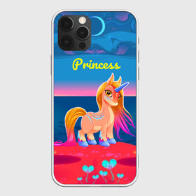 Чехол для iPhone 12 Pro Max с принтом Милый единорог в Екатеринбурге, Силикон |  | Тематика изображения на принте: pony | грива | девочка | единорог | конь | копыта | красивая | лошадка | лошадь | милая | пони | природа закат | радуга
