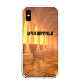 Чехол для iPhone XS Max матовый с принтом UNDERTALE в Екатеринбурге, Силикон | Область печати: задняя сторона чехла, без боковых панелей | game | undertale | азриэль дримурр | альфис | андайн | андертейл | асгор дримурр | добро | дьявол | зло | игра | игры | кости | меттатон | папирус | санс | стрела | ториэль | трезубец | фриск | чара | черный