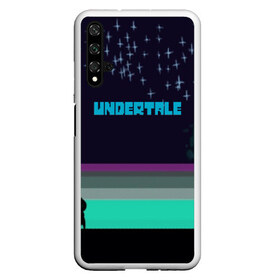 Чехол для Honor 20 с принтом UNDERTALE GAME в Екатеринбурге, Силикон | Область печати: задняя сторона чехла, без боковых панелей | Тематика изображения на принте: game | undertale | азриэль дримурр | альфис | андайн | андертейл | асгор дримурр | добро | дьявол | зло | игра | игры | кости | меттатон | папирус | санс | стрела | ториэль | трезубец | фриск | чара | черный