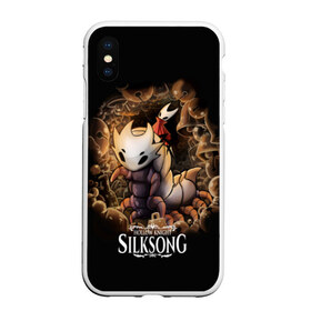 Чехол для iPhone XS Max матовый с принтом Hollow Knight Silksong в Екатеринбурге, Силикон | Область печати: задняя сторона чехла, без боковых панелей | Тематика изображения на принте: hollow knight | игра | игры