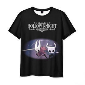 Мужская футболка 3D с принтом Hollow Knight. в Екатеринбурге, 100% полиэфир | прямой крой, круглый вырез горловины, длина до линии бедер | 3d | hollow knight | игра | полый рыцарь | холлоу найт