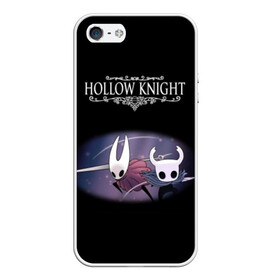 Чехол для iPhone 5/5S матовый с принтом Hollow Knight в Екатеринбурге, Силикон | Область печати: задняя сторона чехла, без боковых панелей | 3d | hollow knight | игра | полый рыцарь | холлоу найт