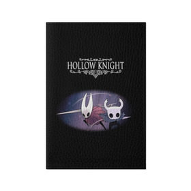Обложка для паспорта матовая кожа с принтом Hollow Knight. в Екатеринбурге, натуральная матовая кожа | размер 19,3 х 13,7 см; прозрачные пластиковые крепления | 3d | hollow knight | игра | полый рыцарь | холлоу найт