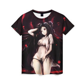Женская футболка 3D с принтом Милый дьявол в Екатеринбурге, 100% полиэфир ( синтетическое хлопкоподобное полотно) | прямой крой, круглый вырез горловины, длина до линии бедер | anime | hot | meme | аниме | бикини | девушка | иероглиф | манга | стиль | фентези | япония