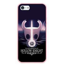 Чехол для iPhone 5/5S матовый с принтом Hollow Knight в Екатеринбурге, Силикон | Область печати: задняя сторона чехла, без боковых панелей | hollow knight | детская | для детей | игра | компьютерная игра | королевство | рыцарь | темный рыцарь | холлов кнайт | экшен