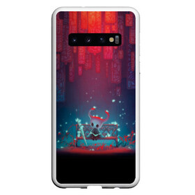 Чехол для Samsung Galaxy S10 с принтом hollow knight в Екатеринбурге, Силикон | Область печати: задняя сторона чехла, без боковых панелей | hollow knight | hollow knight рыцарь | hollow knight скачать | silksong hollow knight | игра hollow knight