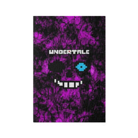 Обложка для паспорта матовая кожа с принтом Undertale Sans. в Екатеринбурге, натуральная матовая кожа | размер 19,3 х 13,7 см; прозрачные пластиковые крепления | 3d | pixel | sans | undertale | абстракция | андертейл | без глаз | игра | надпись | пиксель | пикселя | подземная история | текстура