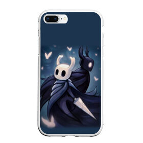 Чехол для iPhone 7Plus/8 Plus матовый с принтом Hollow Knight в Екатеринбурге, Силикон | Область печати: задняя сторона чехла, без боковых панелей | hollow knight | детская | для детей | игра | компьютерная игра | королевство | рыцарь | темный рыцарь | холлов кнайт | экшен