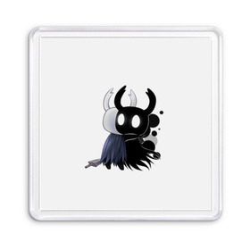 Магнит 55*55 с принтом Hollow Knight в Екатеринбурге, Пластик | Размер: 65*65 мм; Размер печати: 55*55 мм | Тематика изображения на принте: hollow knight | детская | для детей | игра | компьютерная игра | королевство | рыцарь | темный рыцарь | холлов кнайт | экшен