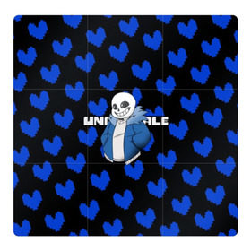 Магнитный плакат 3Х3 с принтом Undertale. в Екатеринбурге, Полимерный материал с магнитным слоем | 9 деталей размером 9*9 см | 3d | pattern | pixel | sans | undertale | абстракция | андертейл | без глаз | игра | надпись | паттерн | пиксель | пикселя | подземная история | сердце | текстура