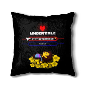 Подушка 3D с принтом Undertale. в Екатеринбурге, наволочка – 100% полиэстер, наполнитель – холлофайбер (легкий наполнитель, не вызывает аллергию). | состоит из подушки и наволочки. Наволочка на молнии, легко снимается для стирки | Тематика изображения на принте: 3d | pixel | undertale | абстракция | андертейл | геометрия | игра | надпись | пиксель | пикселя | подземная история | сердце | текстура