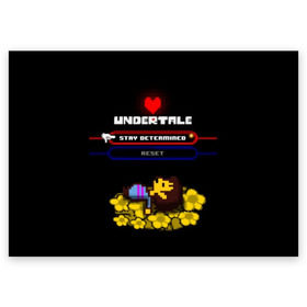 Поздравительная открытка с принтом Undertale. в Екатеринбурге, 100% бумага | плотность бумаги 280 г/м2, матовая, на обратной стороне линовка и место для марки
 | 3d | pixel | undertale | абстракция | андертейл | геометрия | игра | надпись | пиксель | пикселя | подземная история | сердце | текстура