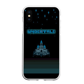 Чехол для iPhone XS Max матовый с принтом Undertale (Замок) в Екатеринбурге, Силикон | Область печати: задняя сторона чехла, без боковых панелей | Тематика изображения на принте: 3d | pixel | undertale | абстракция | андертейл | волшебный | волшебство | геометрия | замок | звезды | игра | надпись | пиксель | пикселя | подземная история | текстура