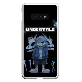 Чехол для Samsung S10E с принтом Undertale в Екатеринбурге, Силикон | Область печати: задняя сторона чехла, без боковых панелей | 3d | hp | pixel | sans | undertale | абстракция | андертейл | геометрия | гроза | игра | кости | молния | надпись | пиксель | пикселя | подземная история | текстура