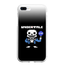 Чехол для iPhone 7Plus/8 Plus матовый с принтом Undertale STOP в Екатеринбурге, Силикон | Область печати: задняя сторона чехла, без боковых панелей | 3d | pixel | sans | stop | undertale | абстракция | алфавит | андертейл | буквы | геометрия | знак | игра | надпись | пиксель | пикселя | подземная история | текстура