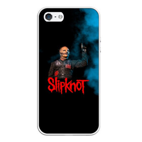 Чехол для iPhone 5/5S матовый с принтом Slipknot в Екатеринбурге, Силикон | Область печати: задняя сторона чехла, без боковых панелей | slipknot | джей вайнберг | кори тейлор | крис фен | крэйг джонс | метал | мик томсон | музыка | петля | рок | сид уилсон | скользящий узел | слайпкнот | слипкнот | слипнот | удавка