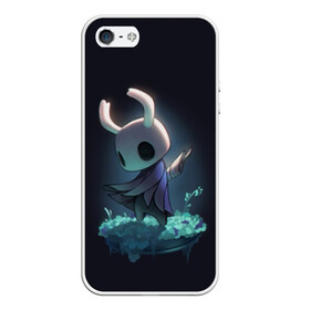 Чехол для iPhone 5/5S матовый с принтом Hollow Knight в Екатеринбурге, Силикон | Область печати: задняя сторона чехла, без боковых панелей | hollow knight | детская | для детей | игра | компьютерная игра | королевство | рыцарь | темный рыцарь | холлов кнайт | экшен