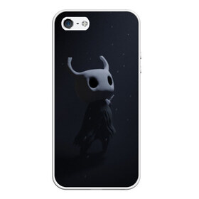 Чехол для iPhone 5/5S матовый с принтом Hollow Knight в Екатеринбурге, Силикон | Область печати: задняя сторона чехла, без боковых панелей | hollow knight | детская | для детей | игра | компьютерная игра | королевство | рыцарь | темный рыцарь | холлов кнайт | экшен