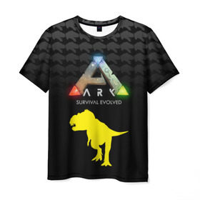 Мужская футболка 3D с принтом Ark Survival Evolved в Екатеринбурге, 100% полиэфир | прямой крой, круглый вырез горловины, длина до линии бедер | Тематика изображения на принте: ark | ark survival evolved | evolved | survival | арк