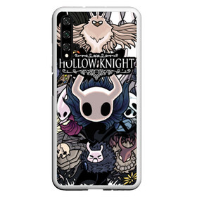 Чехол для Honor 20 с принтом Hollow Knight в Екатеринбурге, Силикон | Область печати: задняя сторона чехла, без боковых панелей | hallownest | hollow knight | the knight | игры | компьютерная игра | реймер | рыцарь