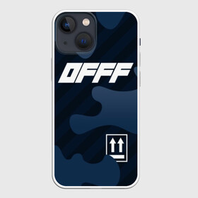 Чехол для iPhone 13 mini с принтом OFFF в Екатеринбурге,  |  | abloh | black | logo | of white | off | off white | offwhite | paint | street | trend | virgil | wear | white | бренд | вайт | лого | мода | офвайт | офф | офф вайт | оффвайт | символ | стритвир | тренд | уличная