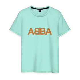 Мужская футболка хлопок с принтом ABBA в Екатеринбурге, 100% хлопок | прямой крой, круглый вырез горловины, длина до линии бедер, слегка спущенное плечо. | абба | агнета | анни фрид | брур | бьорн | коллектив | музыка | швеция