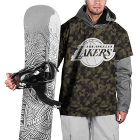 Накидка на куртку 3D с принтом Los Angeles Lakers Camo в Екатеринбурге, 100% полиэстер |  | Тематика изображения на принте: camo | lakers | los angeles lakers | nba | баскетбол | камуфляж | лос анджелес лейкерс | нба | спорт | хаки