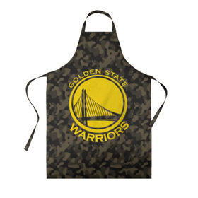 Фартук 3D с принтом Golden State Warriors camo в Екатеринбурге, 100% полиэстер | общий размер — 65 х 85 см, ширина нагрудника — 26 см, горловина — 53 см, длина завязок — 54 см, общий обхват в поясе — 173 см. Принт на завязках и на горловине наносится с двух сторон, на основной части фартука — только с внешней стороны | golden state | golden state warriors | nba | warriors | баскетбол | голден стэйт | голден стэйт уорриорз | камуфляж | нба | спорт | уорриорз camo | хаки